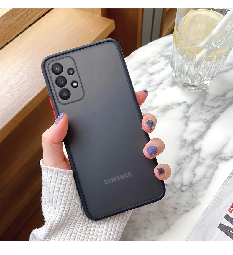 Translucent Matte Phone Case with Skin Feel and Camera Protection