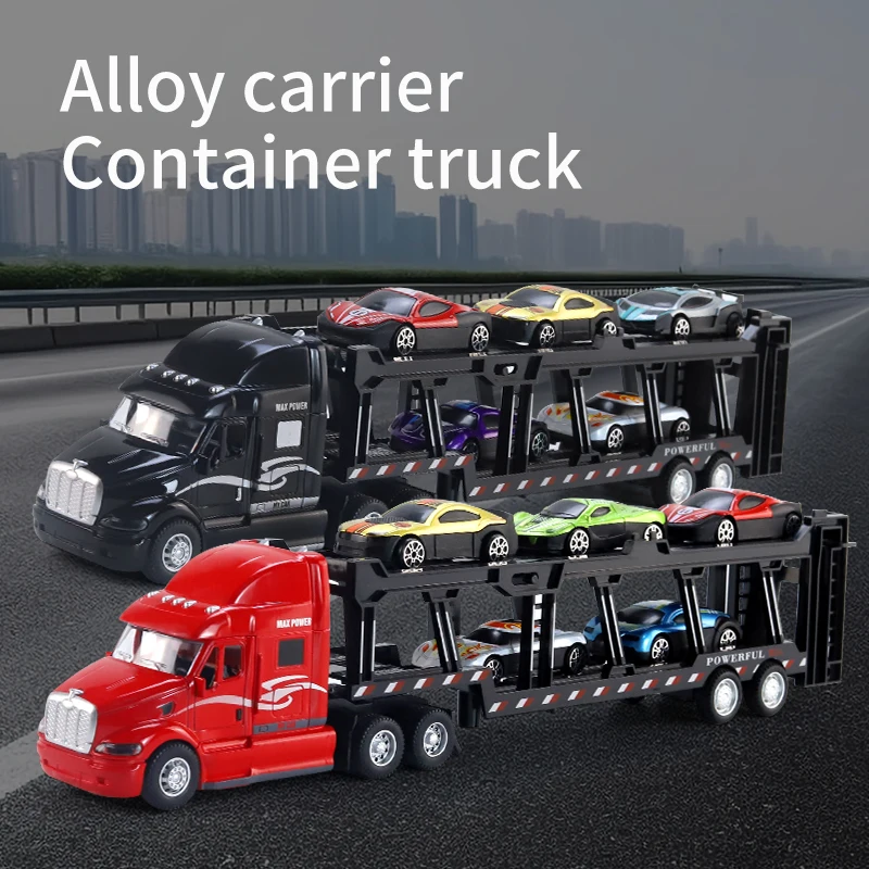 Alloy Toy Cars and Trucks Playset with Packaging Boxes