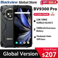 Blackview BV9300 Pro Rugged Phone 6.7'' 120Hz Display 8/12GB 256GB Smartphone With Dual Screen 15080mAh Battery 64MP Cellphone 1