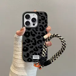 Leopard Print Lanyard Phone Case for Realme 5 5i 5S 6i (S24901)