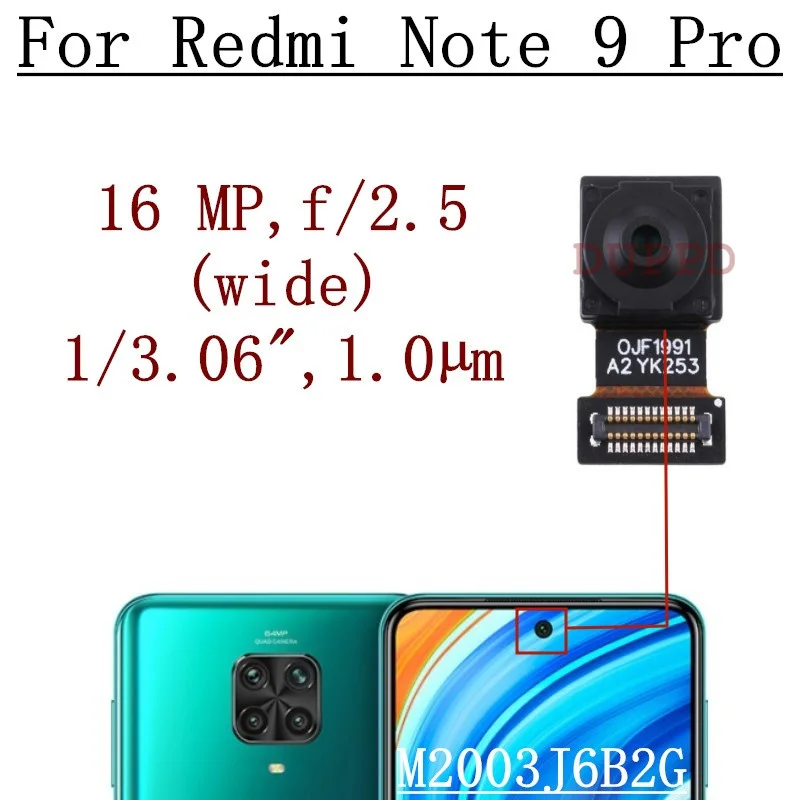 Xiaomi Redmi Note 9 Pro Front and Rear Camera Module