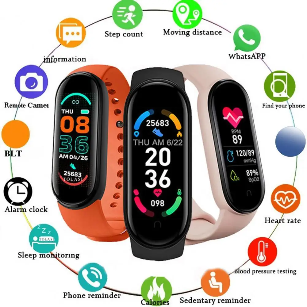 

M7 Smart Watch IP67 Waterproof Activity Tracker Color Screen Heart Rate Monitor Sport Watch for Men