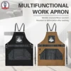 Barbertop Hairdressing Shawl Artist Apron Salon Hairdresser Cape with Pockets Waterproof Restaurant  Work Cloth 1