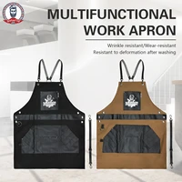 Barbertop Hairdressing Shawl Artist Apron Salon Hairdresser Cape with Pockets Waterproof Restaurant  Work Cloth 1