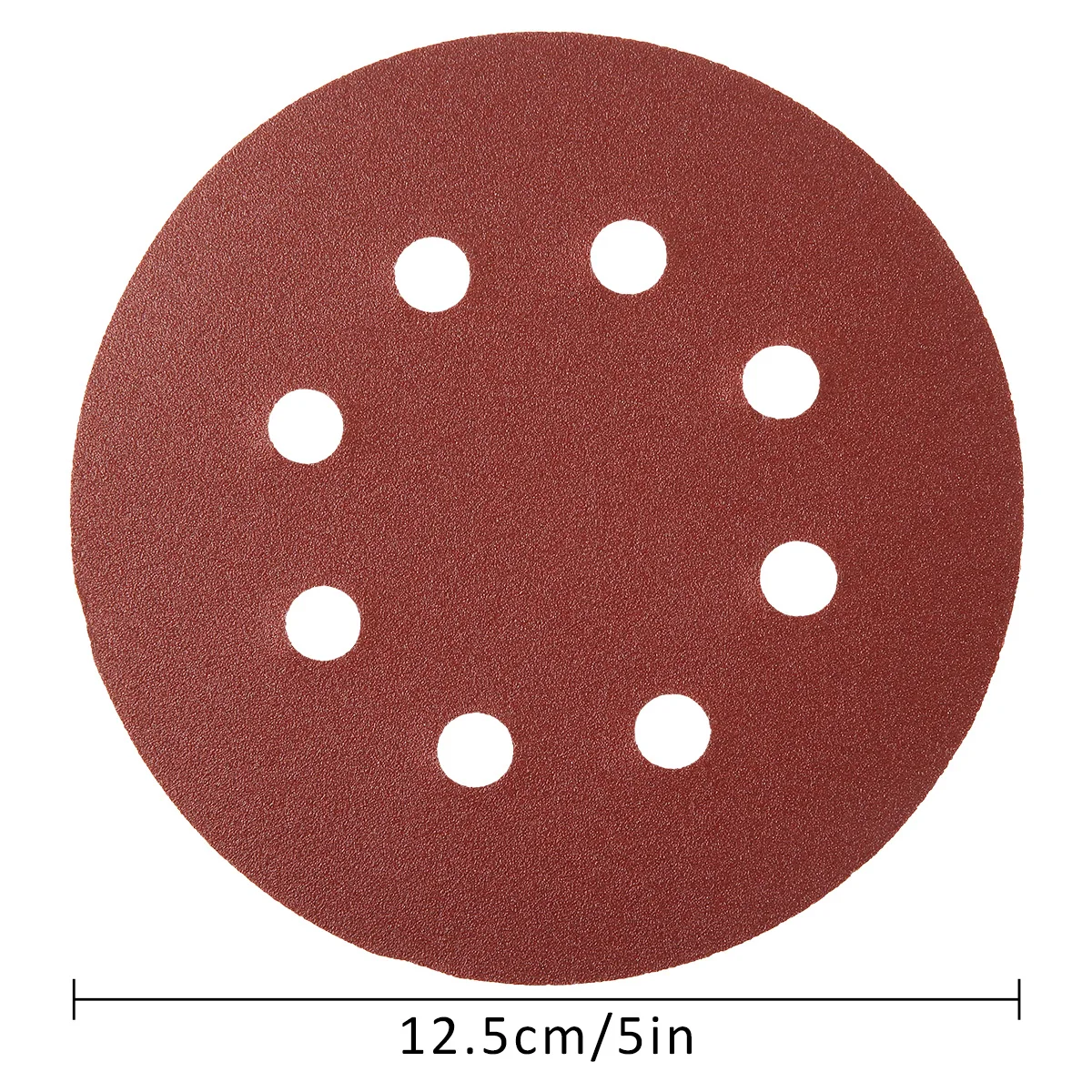 5 Inch Round Sanding Discs Alumina Sanding Pads 8-Hole Sheet Polishing Sandpaper for Metal Wood Glass Car 100pcs sanding discs