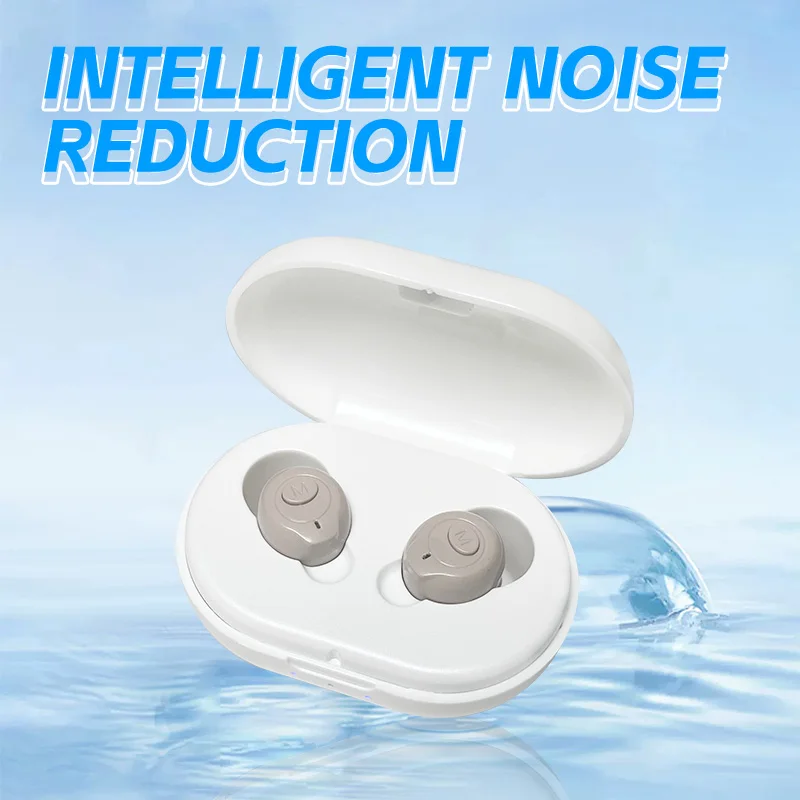 Mini PortableMobile Hearing Aid Rechargeable Magnetic Charging Compartment Stylish Ear Aids for Deaf Elderly 3