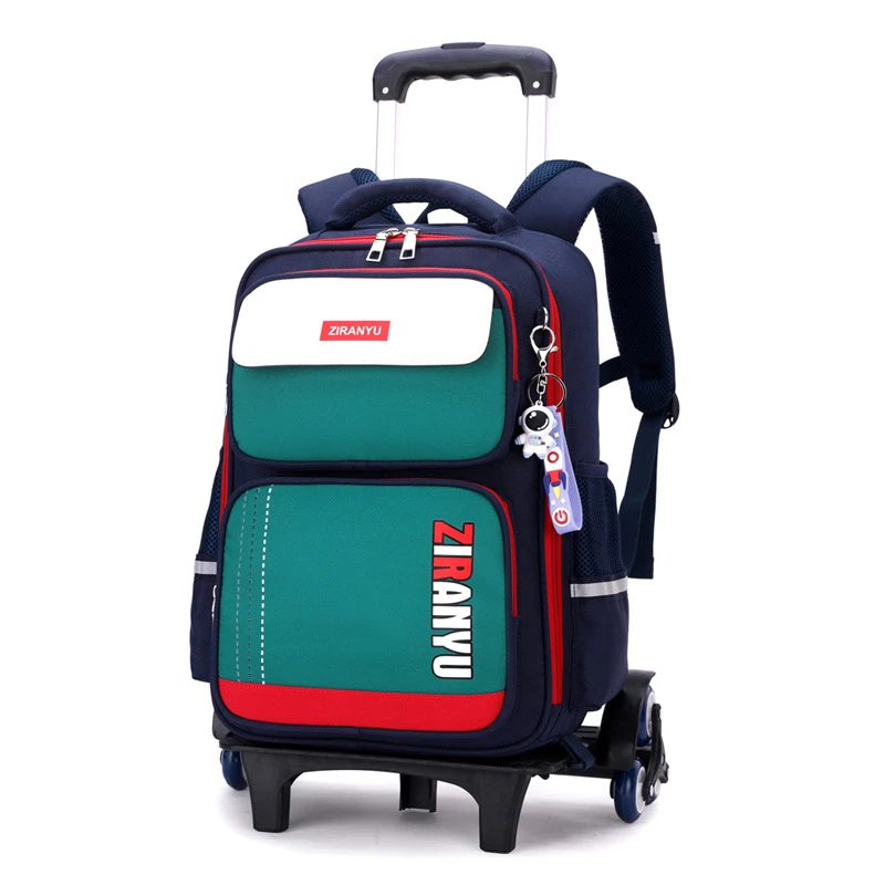 Rolling Backpack for Kids Girls Boy Wheeled Bag Student Trolley Schoolbags Carry On Kids' Luggage Primary Junior High School Bag