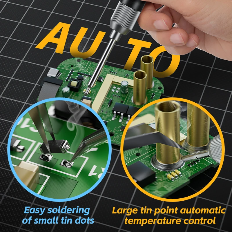 Awgem Sj1 Smart Soldering Iron Household 100W Portable USB Constant Temperature Jbc Soldering Station Soldering Pen High Power Repair Welding 3