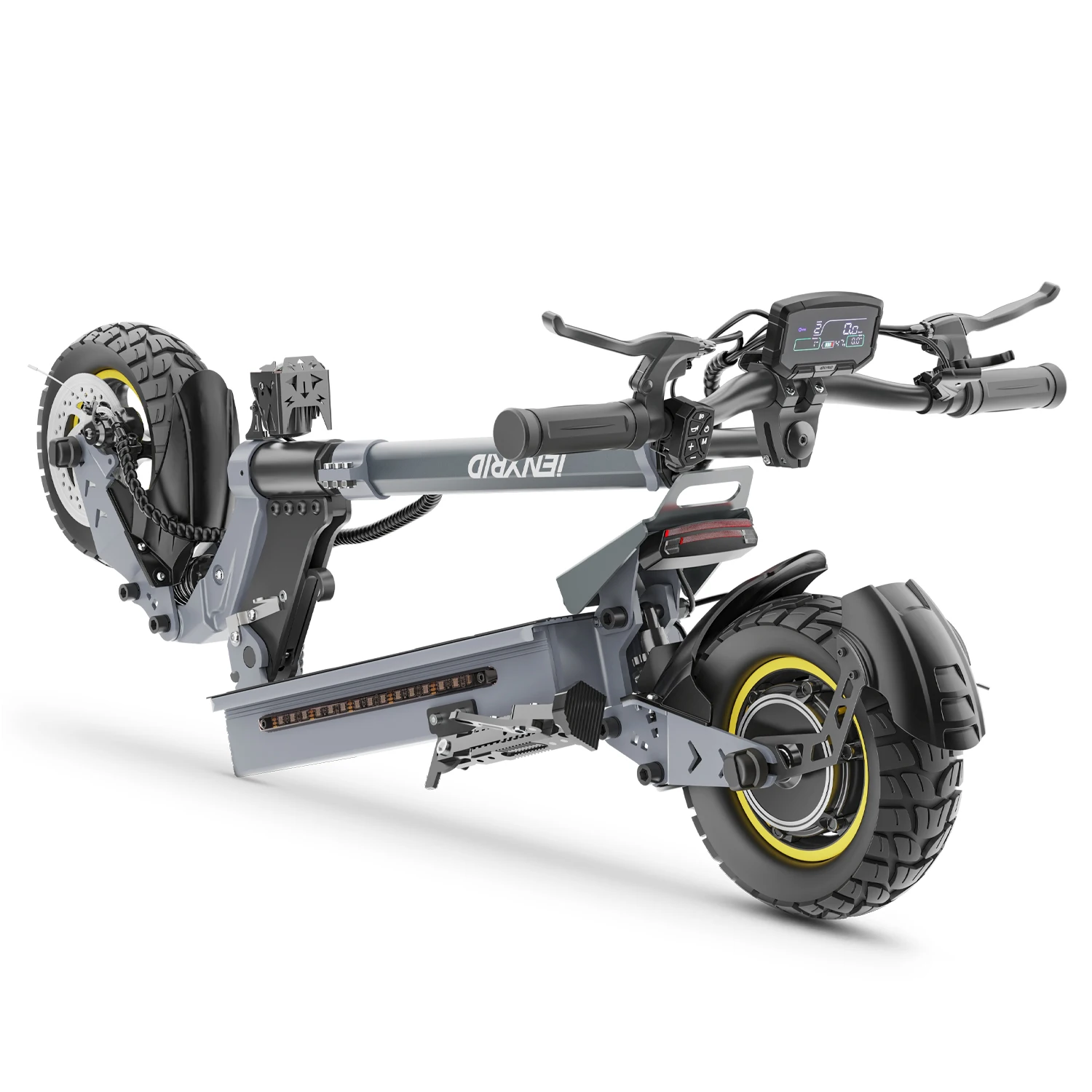 IENYRID S1 Scooters Daily Travel And Commuting E-Scooter, 48V15Ah Battery Smart LCD Display Electric Scooter,10-inch Air Off-road Tires City Scooters Electric