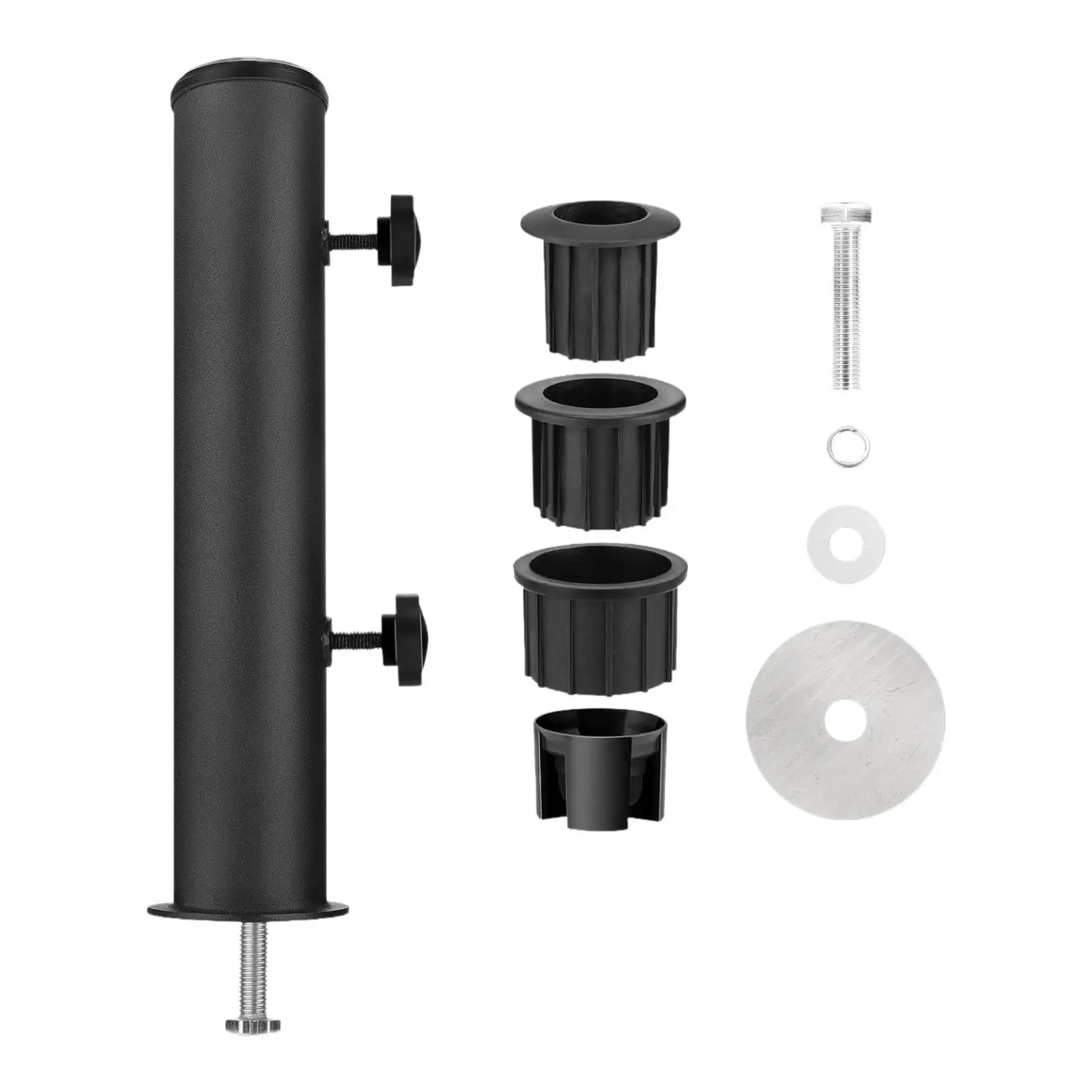 Umbrella Stand Tube Umbrella Stainless Steel Tube Base Marble Flag Pole Stake Heavy Duty for Beach Yard Outside Backyard Garden