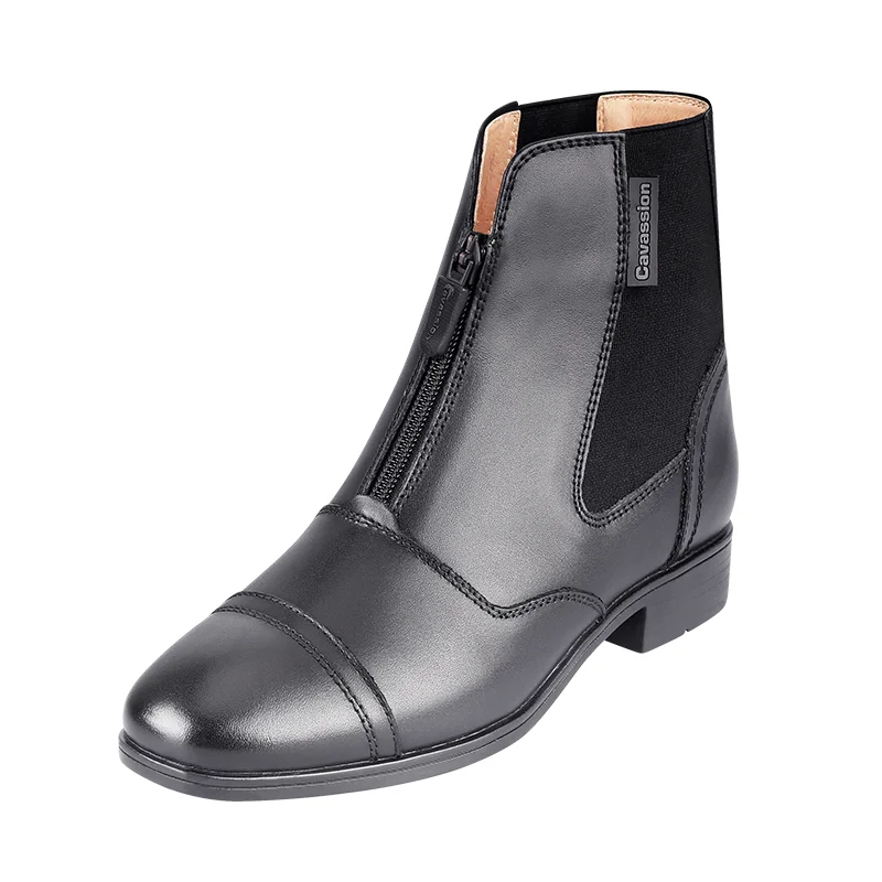 Horse Riding Boots Equestrian YKK Ziper Boots Professional Horse Riding Shoes Equine Tools Rider Shorts Cowhide Leather Boots