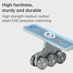 Hoist Trolley for PA200-1000 Electric Hoist, 8 Wheels Trolley for use with Unistrut 1-5/8