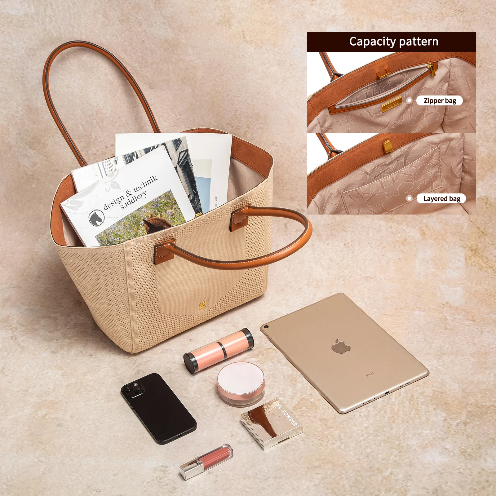 حقيبة يد نسائية صيفية جديدة من القماش بتصميم مجوف،...