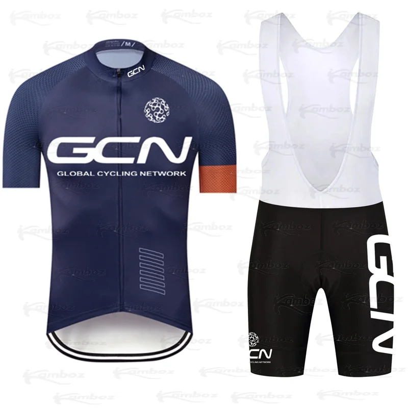 GCN Short Sleeve Jersey 2022 Ropa Ciclismo Cycling Clothing Set Summer Bike Clothes Maillot Bicycle Bib Pants Kit MTB Uniform |