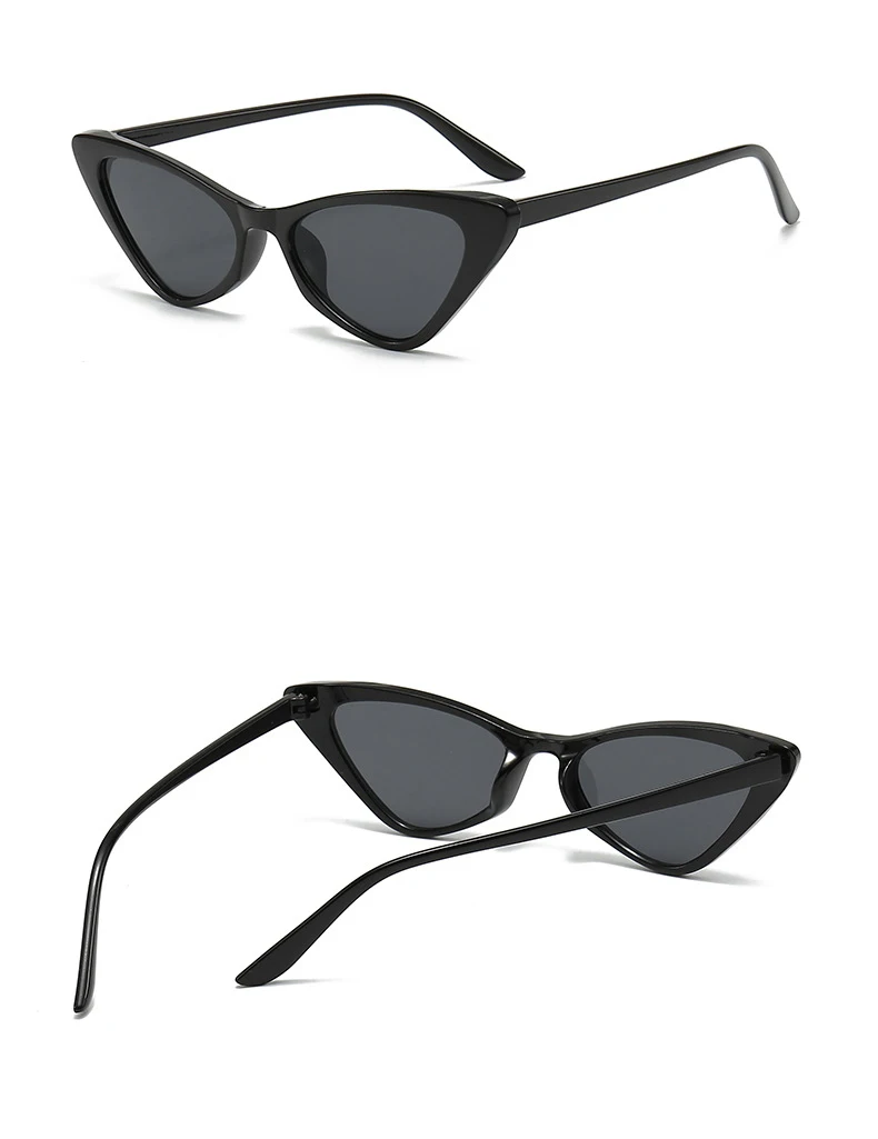 Cat-Eye-Sonnenbrille für Damen und Herren, modisch, 2024, Designer, trendig, kleines Dreieck, weibliche Sonnenbrille, Party-Brillen-Zubehör, UV400 – Detail 9