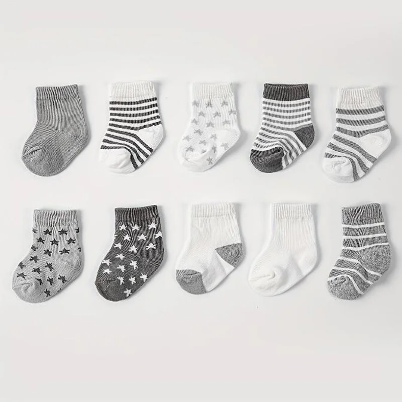 Striped Star Baby Socks 1