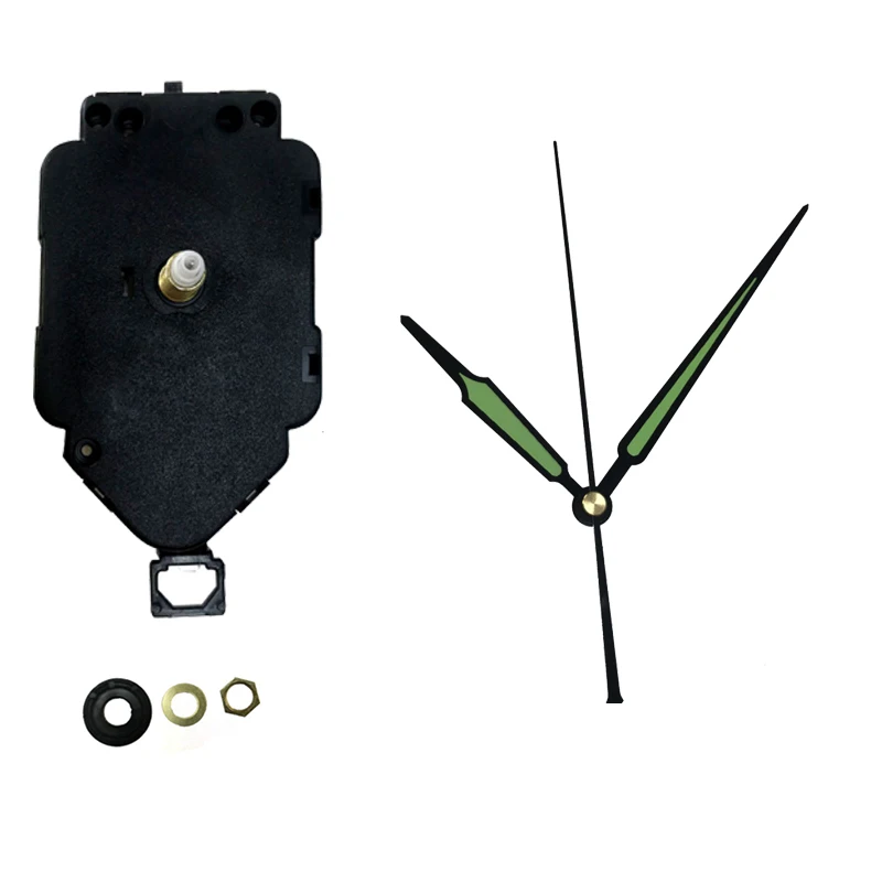 DIY Quartz Pendulum Clock Movement with Luminous Fluorescent Hands Wall Clock High Quality Mechanism Replace Repair Parts Kit 