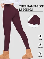 Plus size Women's thick thermal leggings with high waist and fleece lining.design for winter running yoga and workout activities - Image 2