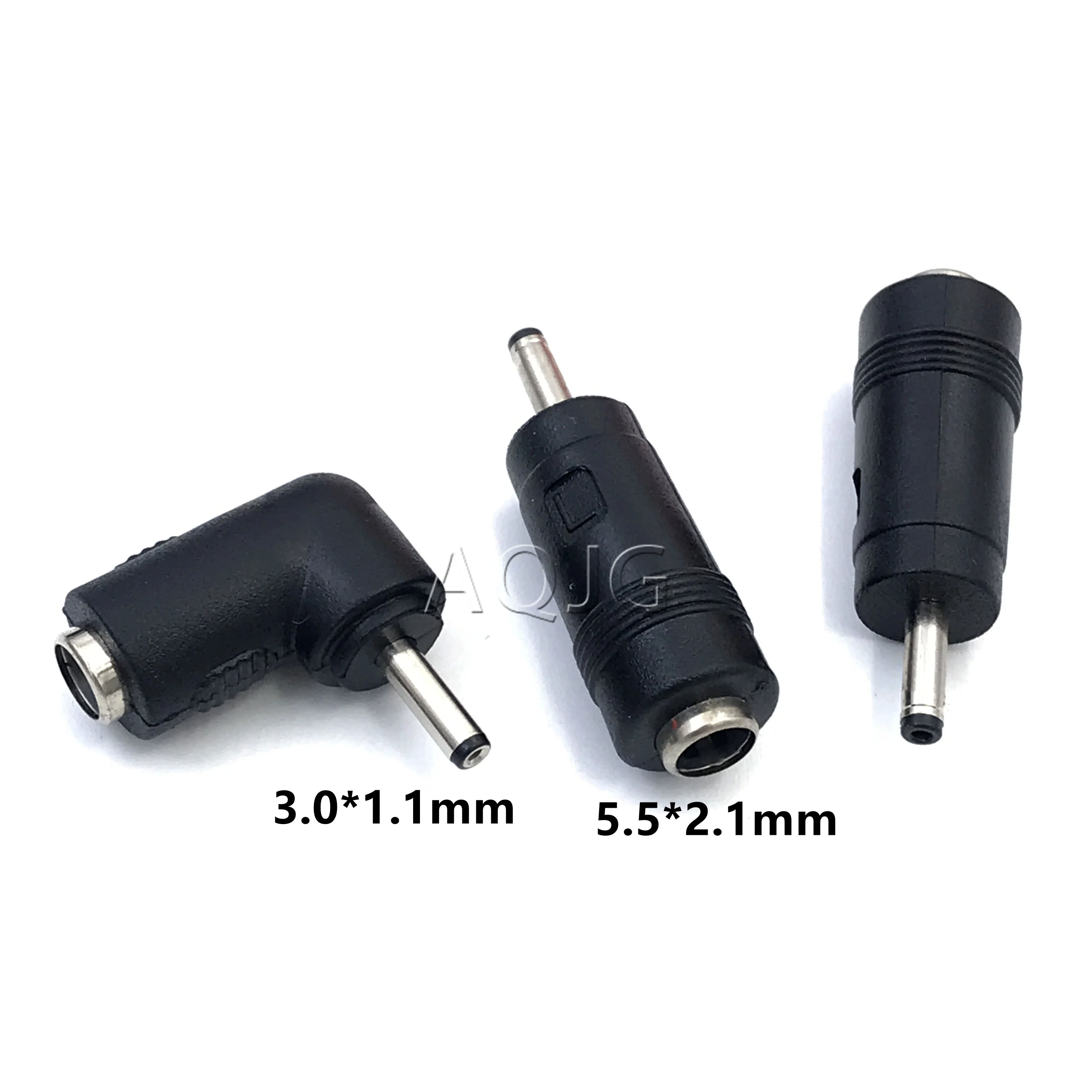 5.5 x 2.1 mm female to 3.0 x 1.1 mm male DC Power Connector Adapter ...
