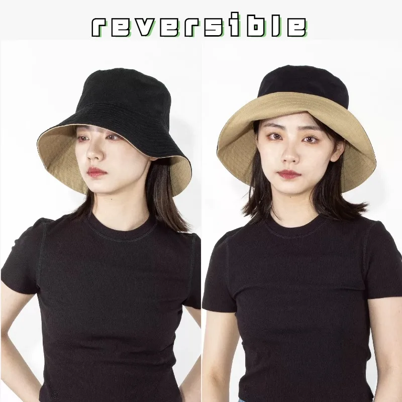 Men Women Enlarged Deepening Big Head XXL 64cm Bucket Hats Big Size Double-sided Fisherman Cap Summer Large Size Hip Hop Sun Hat