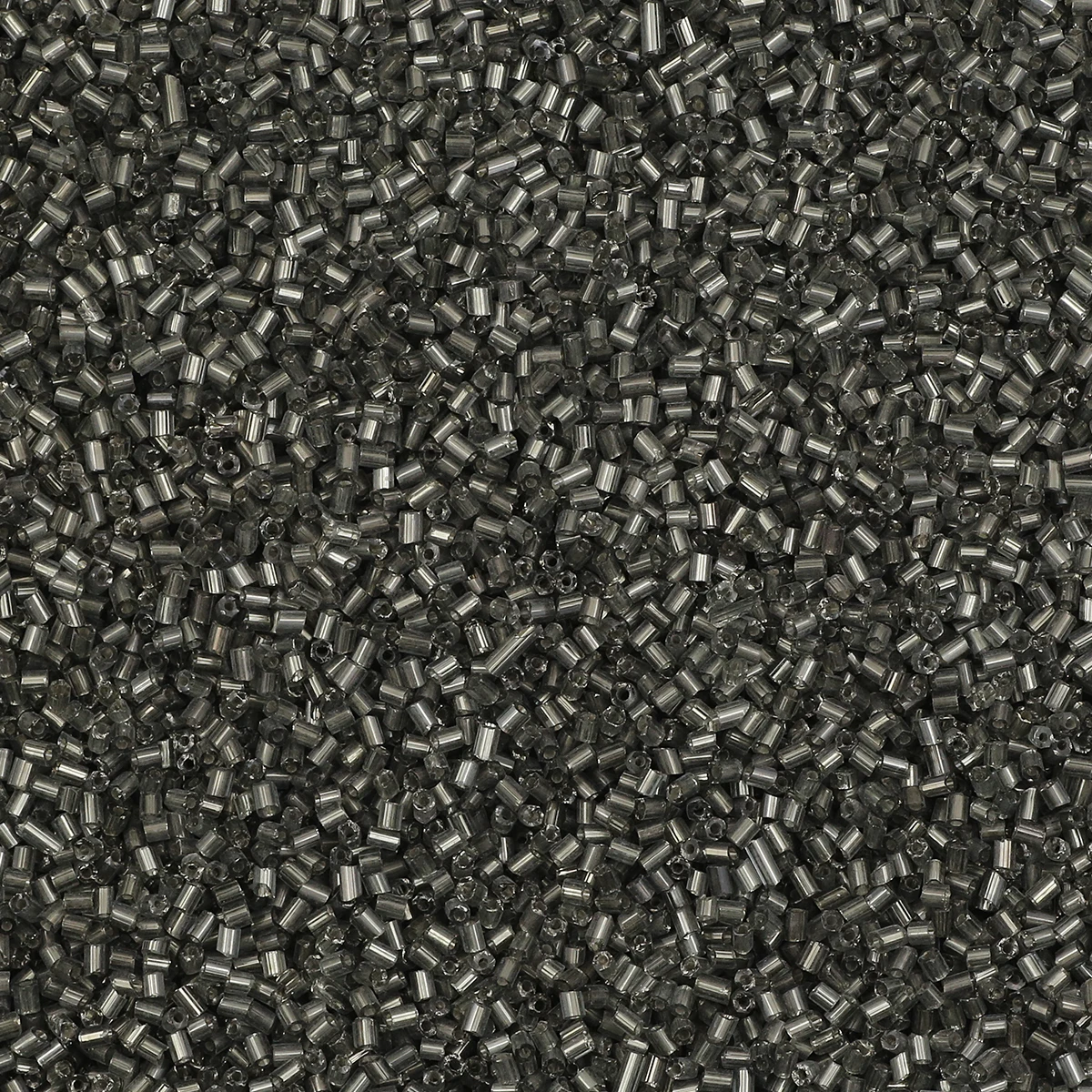 Silver Tone Tube Beads - Czech Glass Seed Beads for Jewelry Crafting and DIY Accessories