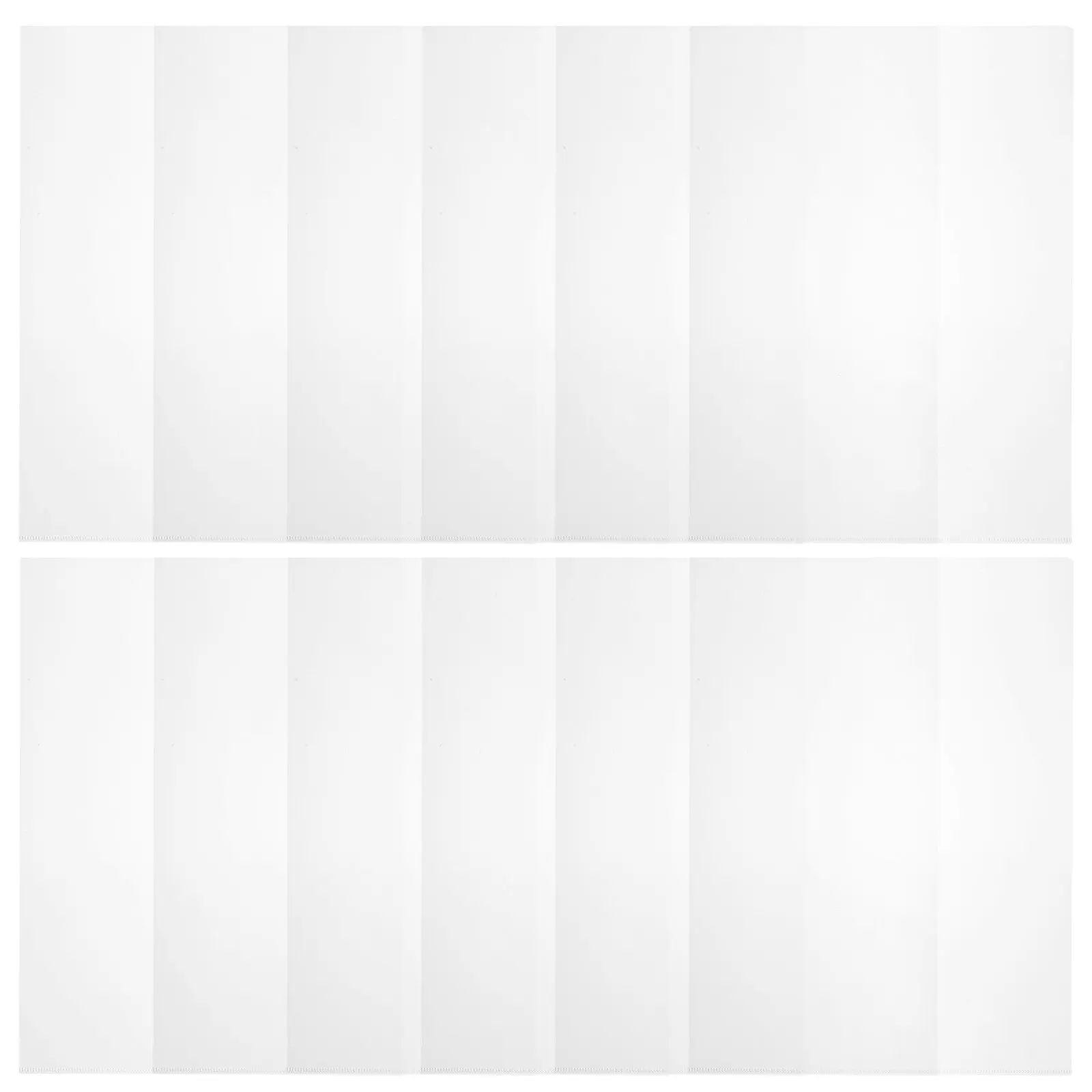 24Pcs 투명 파일 슬리브 PP 소재 문서 정리 홀더 종이 보관 슬리브 사무실 연구 문서 보호기 플라스틱