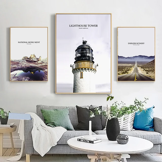 북유럽의 아름다움을 간직한 나리오날 기념물 캔버스 포스터