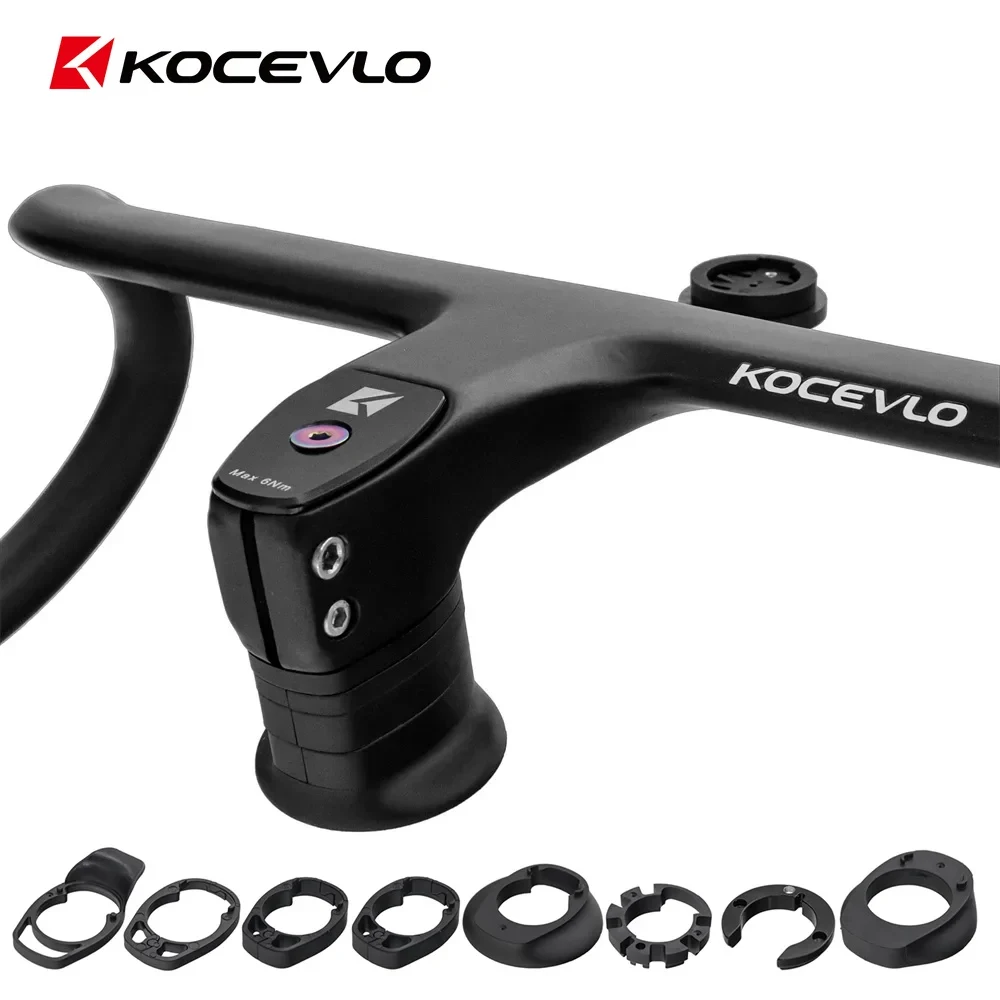 Guidon VTT Carbone Intégré 740mm / 50-110mm - 17° - Universel