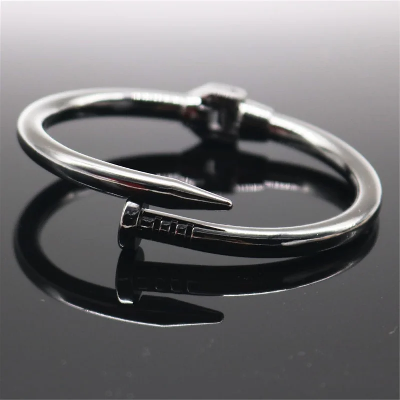 4 Color Classic Brand Bangle bracelet Female Temperament Simple Trendy Stainless steel bracelet Screw Bracelet Women Gift