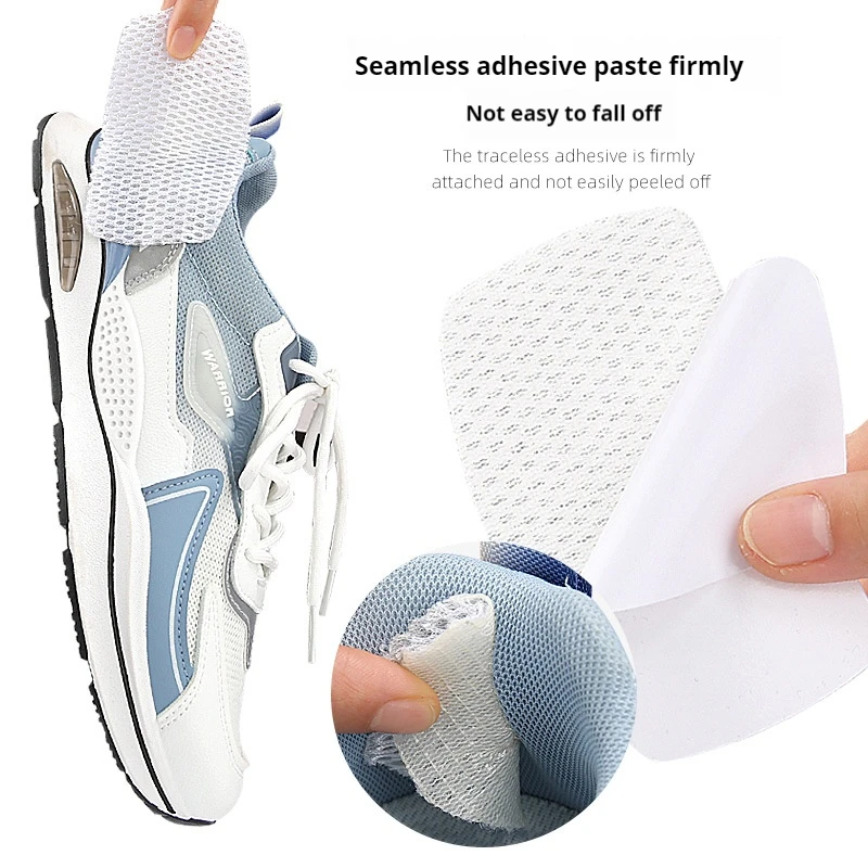 3Pair Mesh Sports Shoes Patches Shoe Pads Patch Tennis Heel Protector Adhesive Patch Repair Shoes heel protector shoe repair patches heel protector pads shoe repair stickers Heel Foot Care products