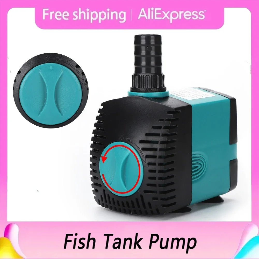 

110V/220-240V Ultra-quiet Submersible Pump Small Water Fountain Pumps Filter Fish Tank Pond Aquarium Suction Pump 3/6/10/15/25W