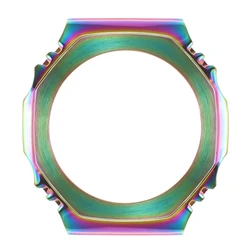 Sleek Stainless Steel Bezel Case in Metal Finish (Colorful)