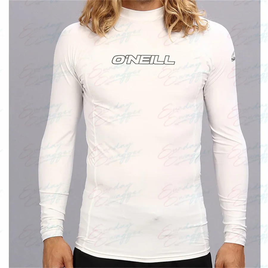 Rash Guard Men's Surfing T-shirt Long Sleeved Swimming Top