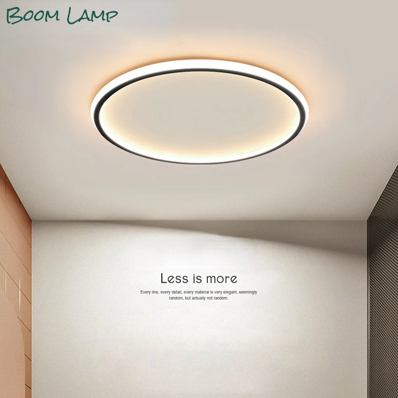 

Modern Led Chandelier Lights Simple Lighting Lamps Fixtures for Living Bedroom Study Room White Black Indoor Dimmable AC90-260V