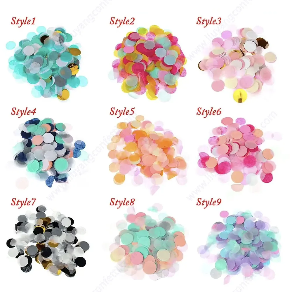 10g/bag Round Confetti Tissue Paper Pink Dots Filling Balloon Baby Shower  Birthday Party Decoration DIY Accessories Wedding SFX