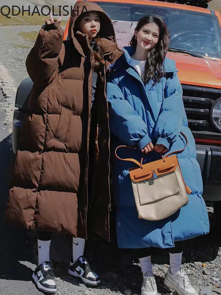 

Женские парки, утепленная хлопковая куртка, модное свободное зимнее пальто с подкладкой, новая верхняя одежда, Корейская осенняя одежда, Женская длинная теплая