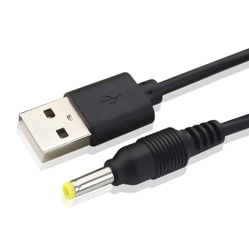 0.5M 2M 5V USB 유형 A 수-DC 3.5 1.35 4.0 1.7 5.5 2.1 5.5 2.5mm 수 플러그 연장 전원 코드 공급 잭 케이블 커넥터