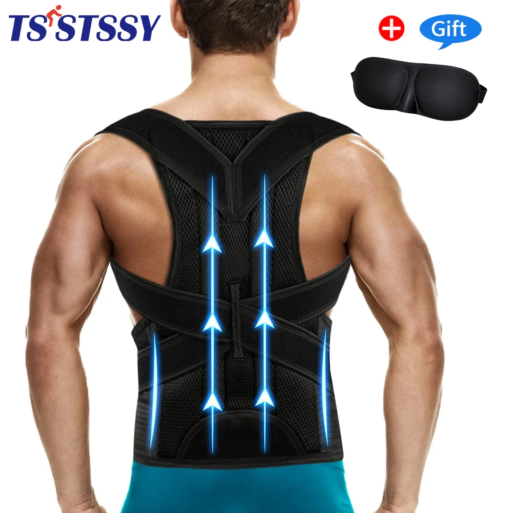 

Posture Corrector Fully Adjustable Back Straightener Back Brace Support Women Men Neck Shoulders Back Chest Spine Pain Relief