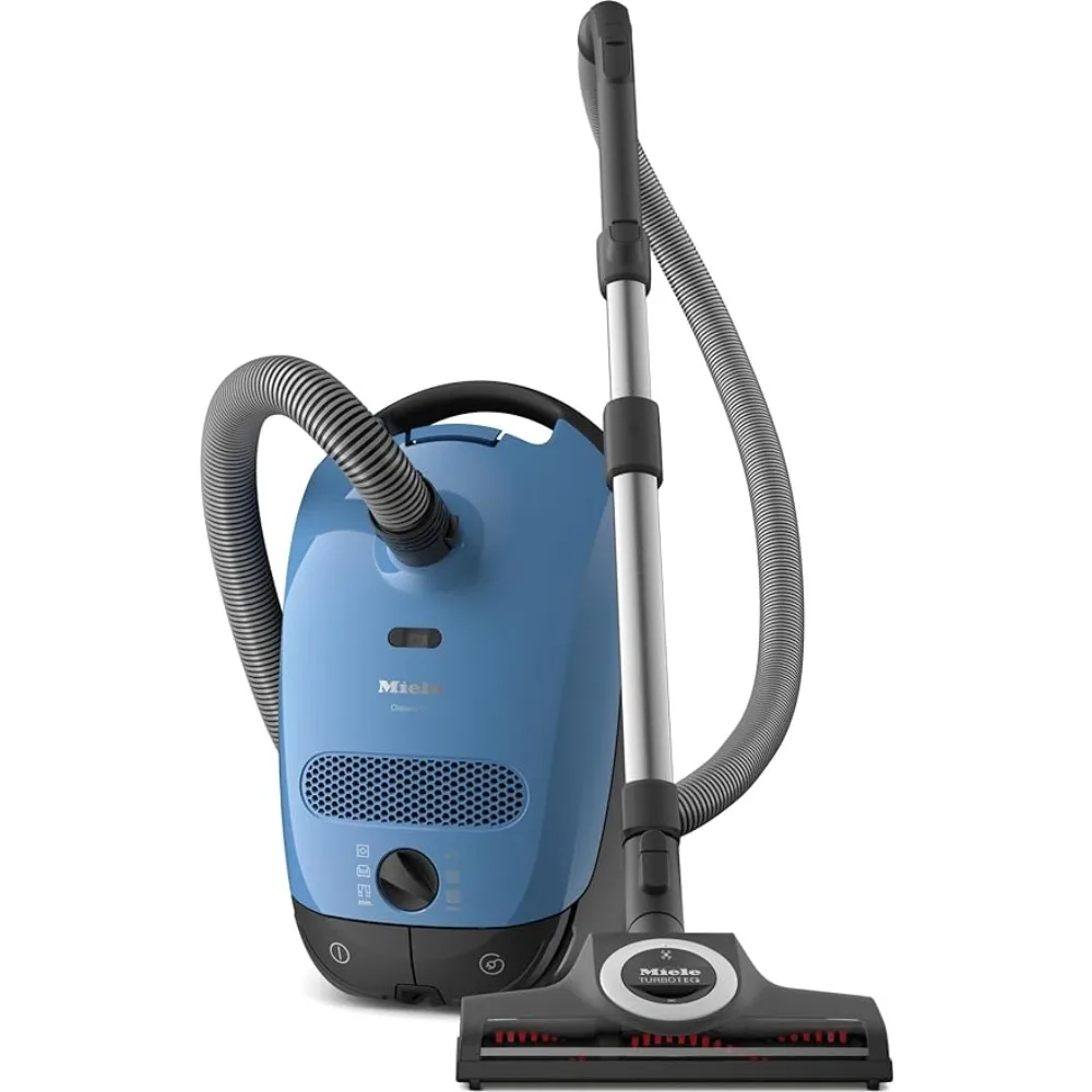 

new Miele Classic C1 Turbo Team Bagged Canister Vacuum, Tech Blue - Portable, Household