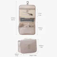 Makeup Bag Travel Cosmetic Bags Toiletries Organizer Waterproof Storage Neceser Bathroom Hook Wash Pouch High Quality Women 6