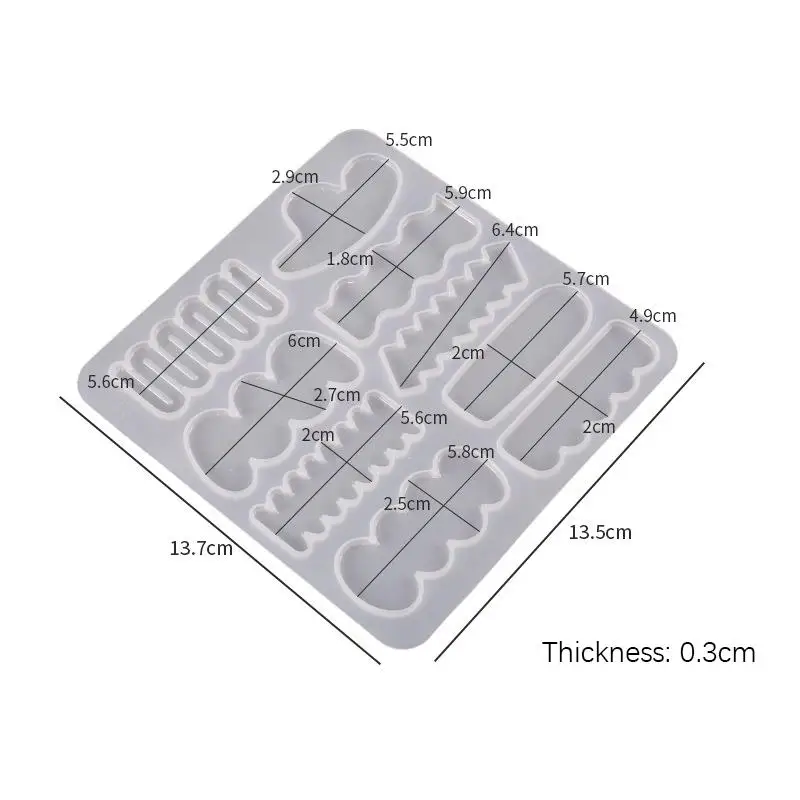 ZXYZLJJD 16Pcs Siliconen Hars Mallen Set, Hars Gieten Mallen