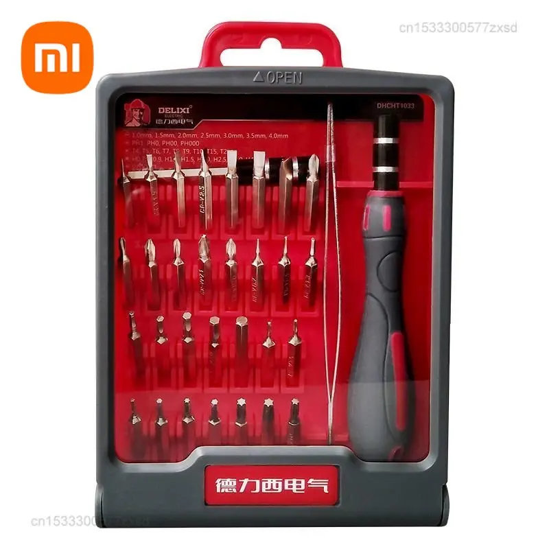 

Xiaomi DELIXI 33 In 1 Screwdriver Set for Mobile Phone Computer Maintenance Tools Multifunctional Precision Handle Screwdriver