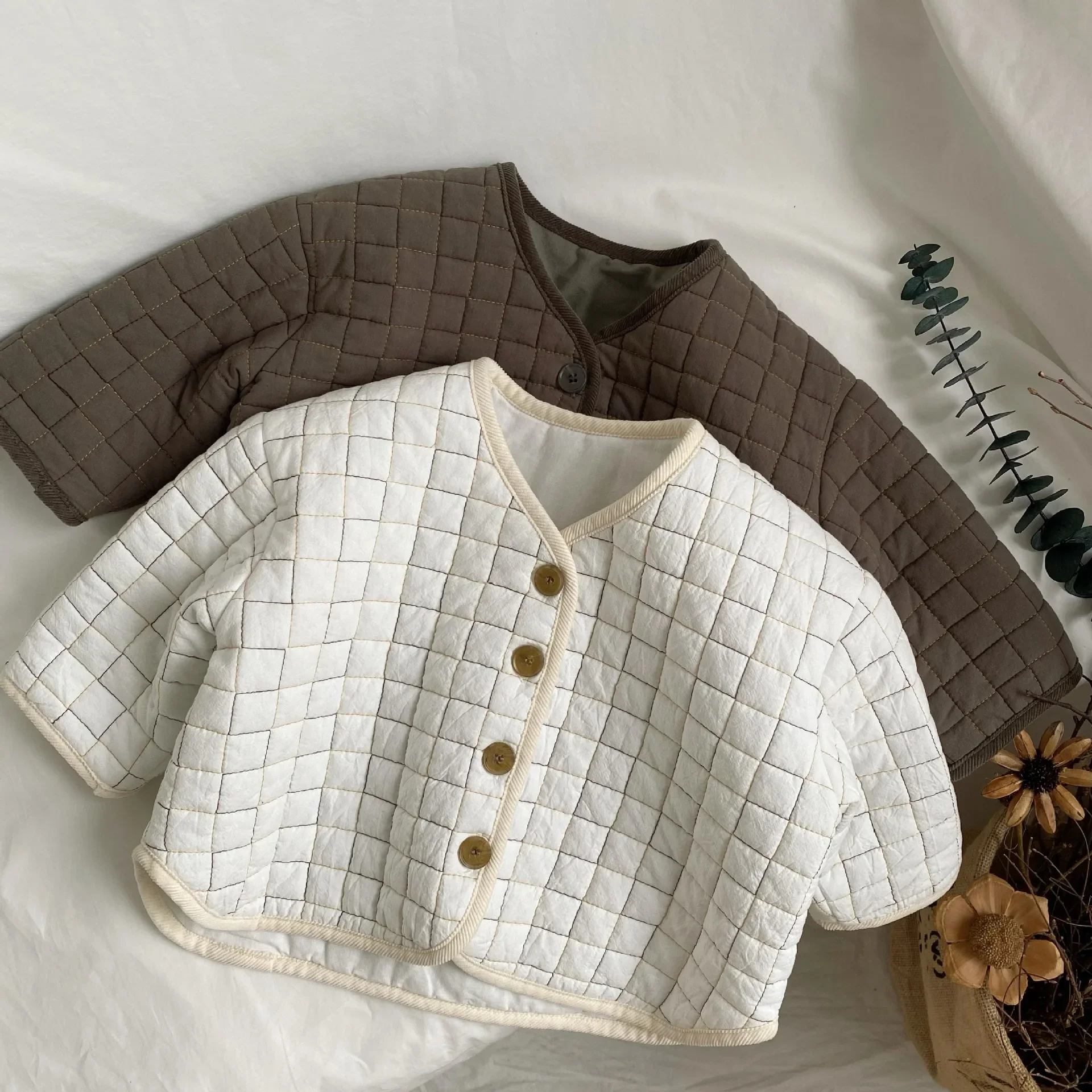 Kids Coats New Wadded Jackets Warm Fashion Korean Casual Baggy Simple Style