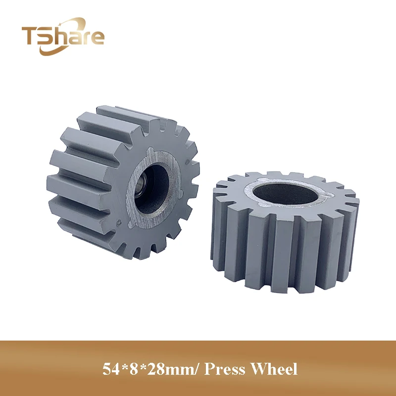 

10PCS PSW060-54x8x28mm Woodworking Machinery Accessories Conveyance Press Wheel Rubber Roller for Edge Banding Machine