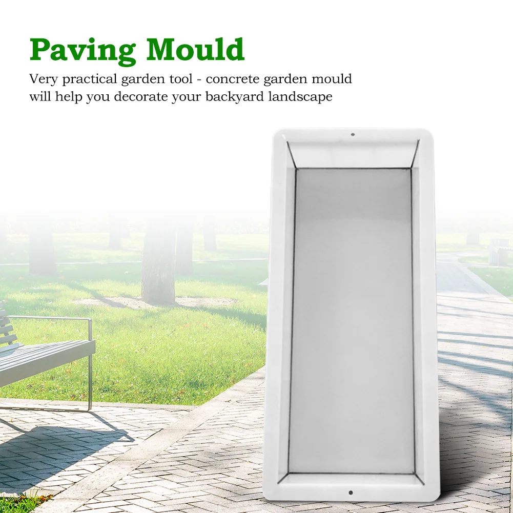 Garden Path Paving Moulds Reusable Home DIY Concrete Rectangle-shaped Stone Mold