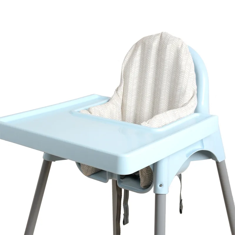 Easy Clean Baby High Chair Cushion Inflatable High Chair Cover Pad Reversible Supporting Cushion for Wipeable Cover