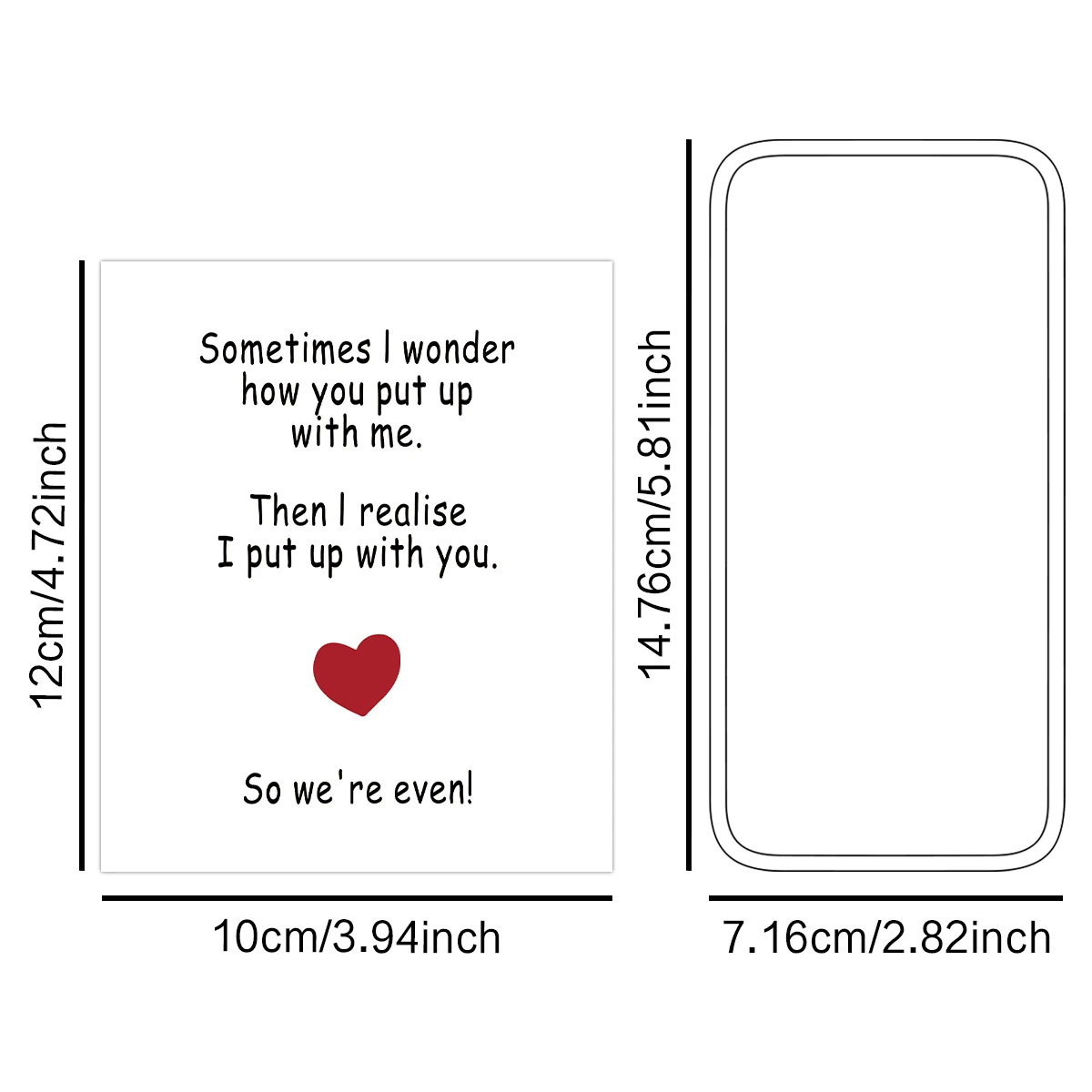 4-Pack Humorous Wine Bottle Stickers – “We Put Up With Each Other” Novelty Self-Adhesiv... - SKU HWBS1750 - UGI Pack...