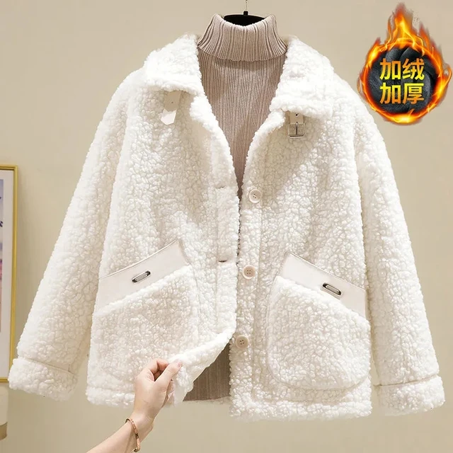 Texture Thickened Plush Jacket