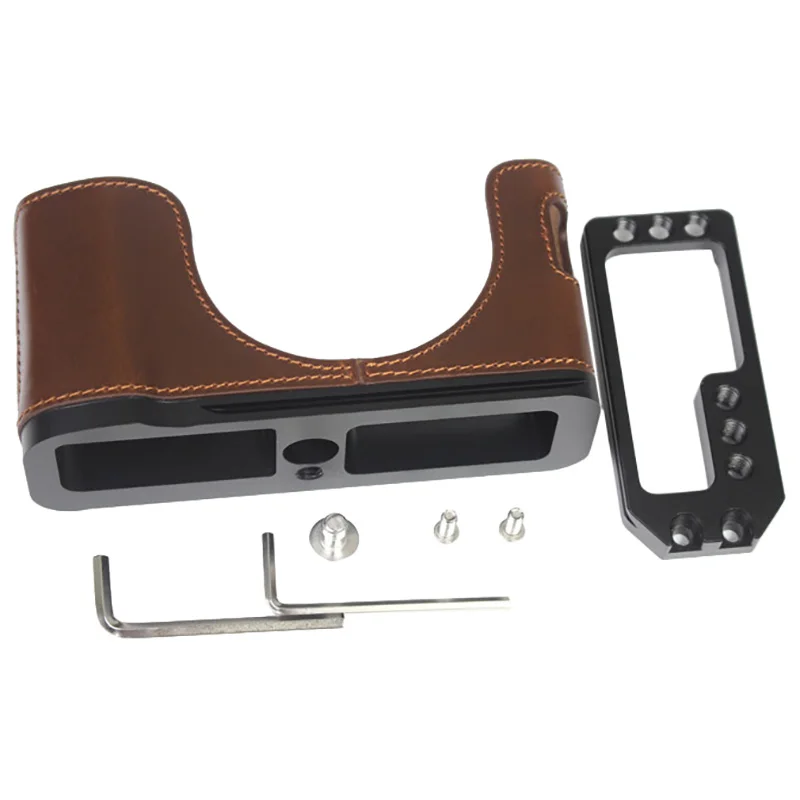 Adatto Per Borsa Fotografica Fuji X100V X100V Base In Pelle Piastra A Sgancio Rapido Tipo L X100V Accessori Fotografici Mezzo Set
