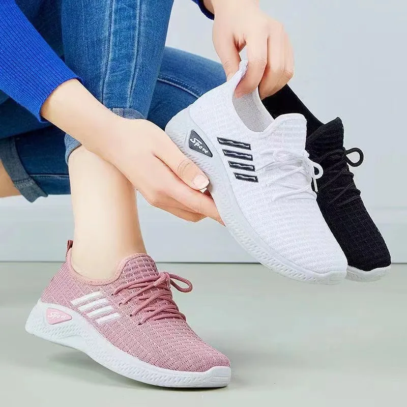Women Shoes Spot adult mesh sneakers lightweight running shoes soft soled casual shoes